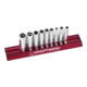 Kraftwerk Jeu de douilles à cliquet long MAGALU 1/4", 9 pièces-1