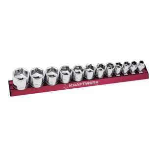 Kraftwerk Jeu de douilles à cliquet MAGALU 3/8", 12 pièces