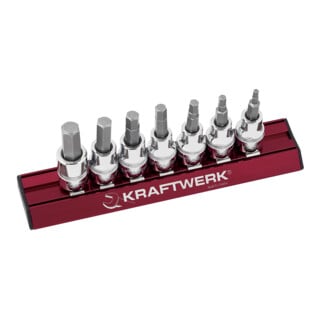 Kraftwerk Jeu de douilles à six pans creux MAGALU 3/8", 7 pièces