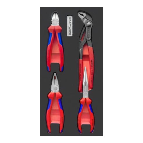 Jeu de pinces Kraftwerk KNIPEX EVA3, insert 20x40, 4 pcs.