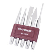 Kraftwerk Jeu de poinçons à chisel et à goupille, 5 pièces.