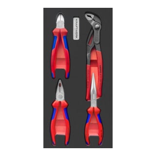 Kraftwerk KNIPEX EVA3 Zangen-Satz 4-tlg. 20x40 cm Einlage