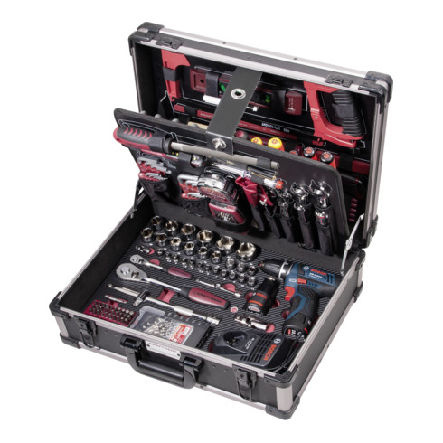 Kraftwerk Kraftwerk 3949 Mallette AluPro avec tournevis sans fil BOSCH 264 pcs.