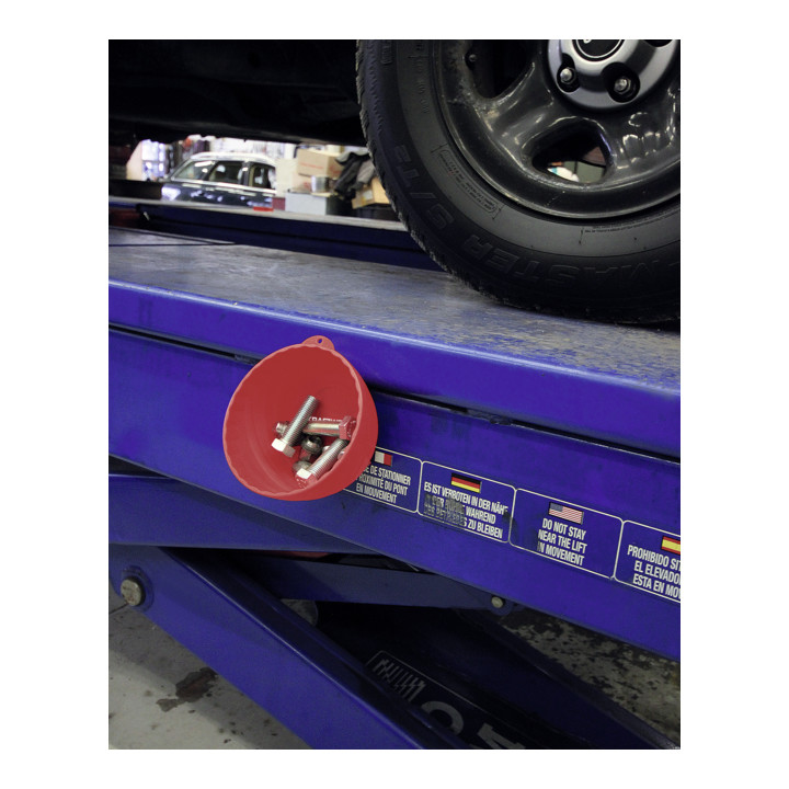 Kraftwerk Kunststoff-Magnet-Schale, rot