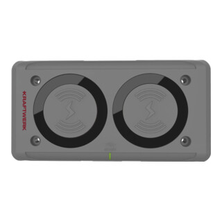 Kraftwerk Ladegerät Wireless und USB Typ-C Anschluss für 2 Lampen