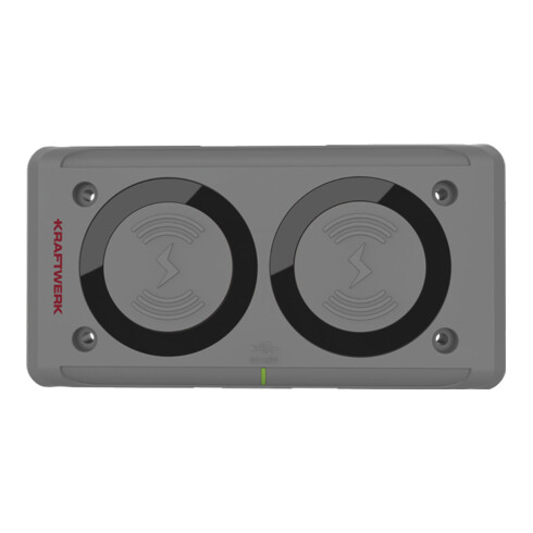 Kraftwerk Ladegerät Wireless und USB Typ-C Anschluss für 2 Lampen