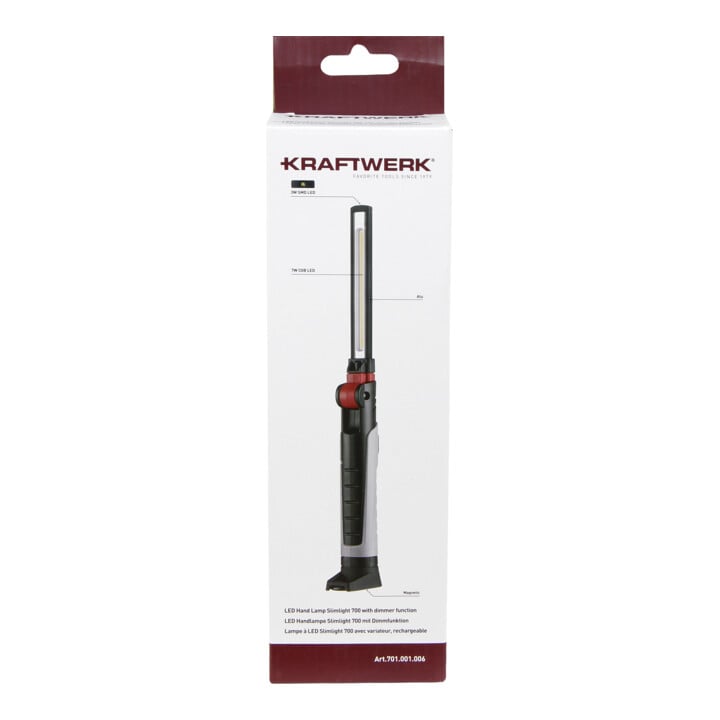 Kraftwerk Lampe de poche LED Slimlight 700 avec fonction dimmable