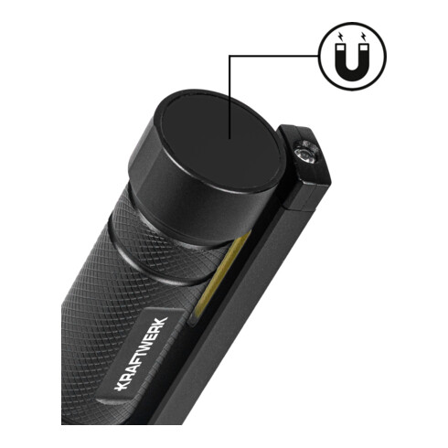 Kraftwerk Lampe de poche LED Slimlight 800, rechargeable