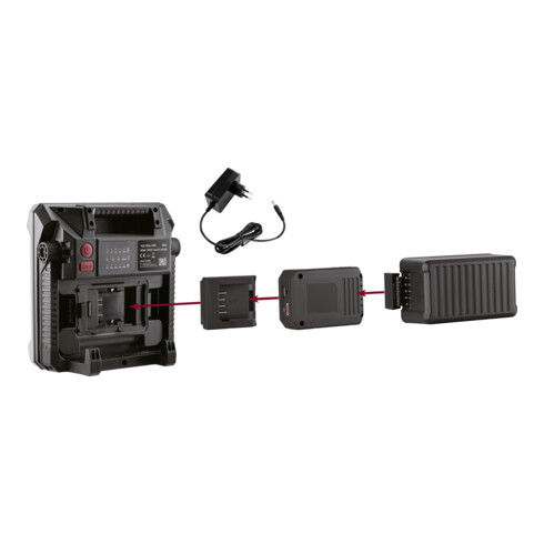 Kraftwerk Lampe de travail LED 5000, batterie interchangeable, 5 températures de couleur