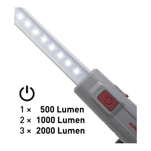 Kraftwerk Lampe LED extensible pour compartiment moteur, 20 W avec 50 SMD