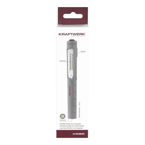 Kraftwerk lampe stylo LED SMD 120, rechargeable