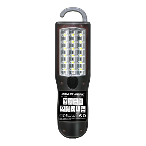 Kraftwerk LED Handlampe Compact 230, wiederaufladbar