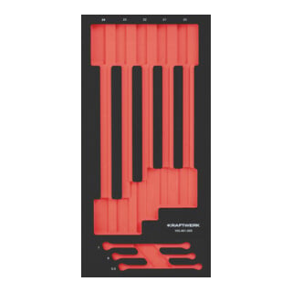 Kraftwerk Leere PRO LINE EVA Einlage für Art. 105.401.005, 20x40 cm
