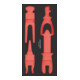 Kraftwerk Leere PRO LINE EVA Einlage für Art. 105.401.026, 20x40 cm-1