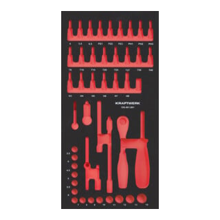 Kraftwerk Leere PRO LINE EVA insert pour Art. 105.401.001, 20x40 cm