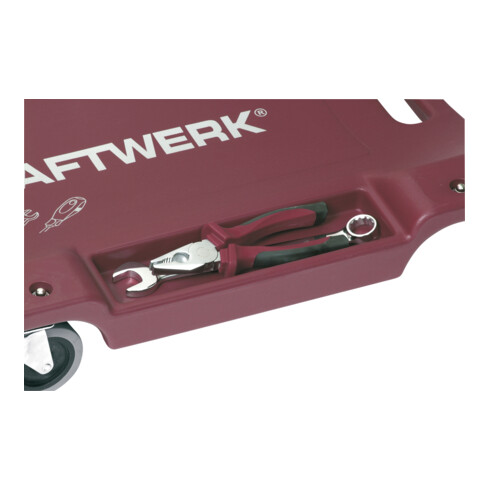 Kraftwerk Lit de camping en plastique avec 6 roues