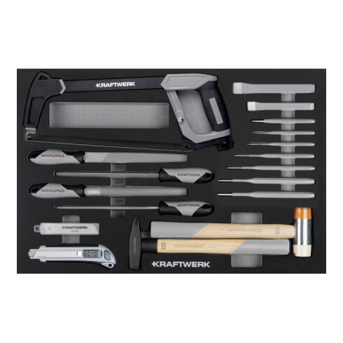 Kraftwerk LT700 Chariot d'atelier, 5 tiroirs, BASIC, 173 pcs.