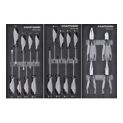 Kraftwerk LT700 Servante d'atelier, 5 tiroirs, BASIC, 151 pcs.-5
