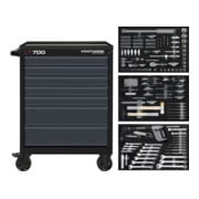 Kraftwerk LT700 Werkstattwagen, 7 Schubladen, BASIC, ant, 259-tlg.