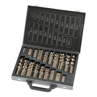 Kraftwerk Mag. de forets hélicoïdaux 170 pièces HSS-Co 1-10 mm