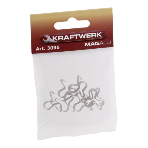 Kraftwerk MAGALU 10 pcs. Clips à douille 3/8"
