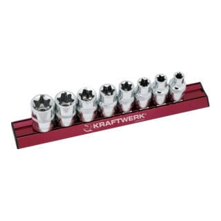 Kraftwerk MAGALU E-TX dopsleutelset 1/2" 8 delig