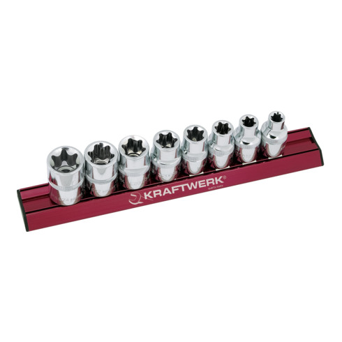 Kraftwerk MAGALU E-TX dopsleutelset 1/2" 8 delig