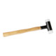 Kraftwerk Mazza in gomma, bianca, manico in hickory, 24 OZ Hickory-1