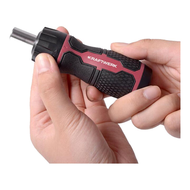 Kraftwerk Mini Ratschen-Schraubendreher 6 in 1, 1/4", 7-tlg