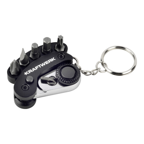 Kraftwerk Mini Ratschen-Schraubendreher faltbar 1/4" S2, 72 Zähne