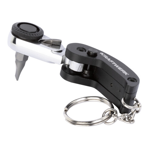 Kraftwerk Mini Ratschen-Schraubendreher faltbar 1/4" S2, 72 Zähne