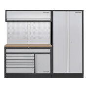 Kraftwerk MOBILIO 2 pcs combo large, panneau perforé, armoire haute 2t, hêtre