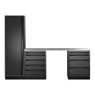 Kraftwerk Mobilio 3er Kombi, Hochschrank, Edelstahl