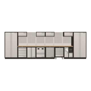 Kraftwerk Mobilio 8er combi, 2x armoire haute, chariot d'atelier, meuble bas, 3964Q