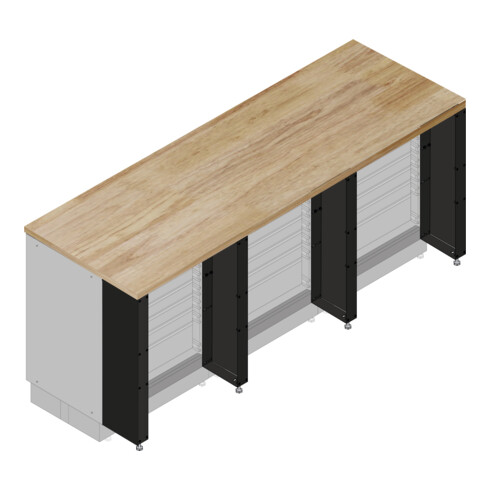 Kraftwerk MOBILIO Arbeitsflächen-Erweiterungs-Set für 3 Möbel-Elemente