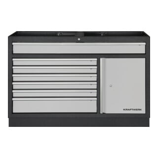 Kraftwerk Mobilio Armoire à tiroirs 1360 mm 7 tiroirs 1 porte