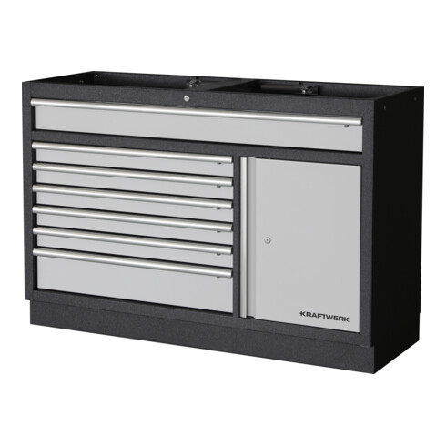 Kraftwerk Mobilio Armoire à tiroirs 1360 mm 7 tiroirs 1 porte