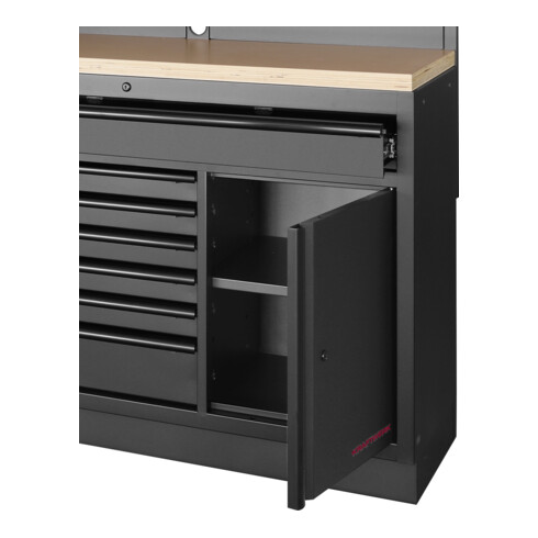 Kraftwerk MOBILIO Armoire à tiroirs 1360 mm 7 tiroirs 1 porte BLK
