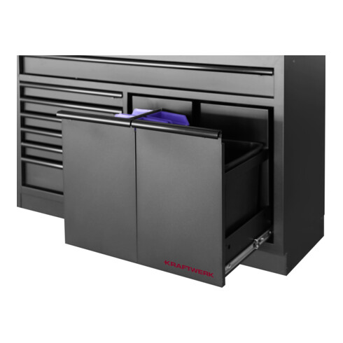 Kraftwerk MOBILIO Armoire à tiroirs 1360 mm 7 tiroirs 2 extensions BLK