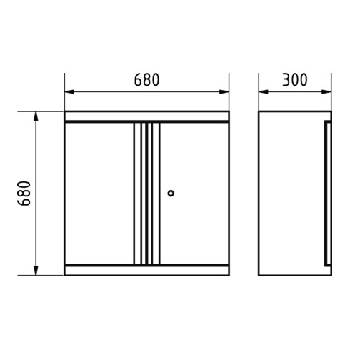 Kraftwerk MOBILIO Armoire haute, 2 portes