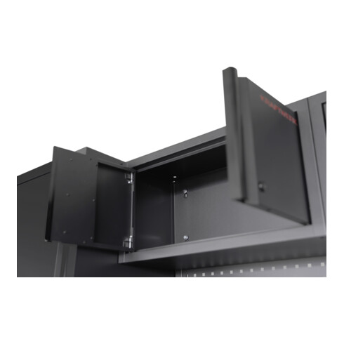 Kraftwerk MOBILIO Armoire haute 2 portes avec serrure BLK