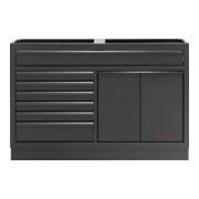 Kraftwerk MOBILIO BLK 2 pièces combinées larges, panneau perforé, acier inoxydable-2