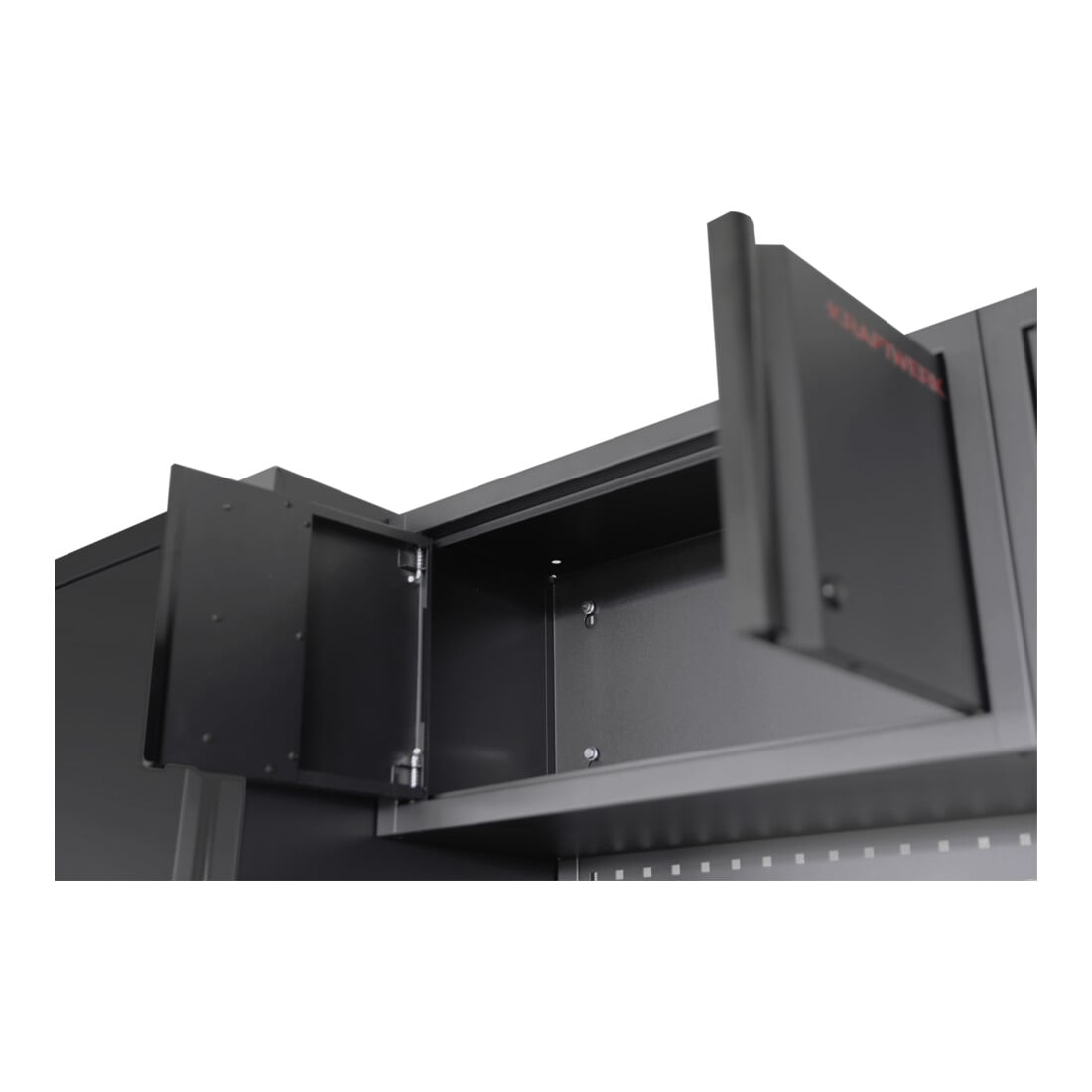 Kraftwerk MOBILIO BLK 2er Kombi breit, Lochwand, Buche