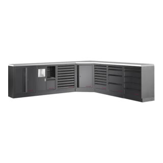Kraftwerk MOBILIO BLK Coffret 7 pièces, acier inoxydable 430