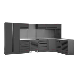Kraftwerk MOBILIO BLK Coffret 7 pièces, acier inoxydable 430