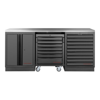 Kraftwerk MOBILIO BLK Ensemble 3 pcs, acier inoxydable 430