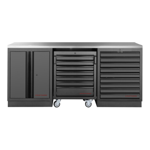 Kraftwerk MOBILIO BLK Ensemble 3 pcs, acier inoxydable 430