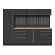 Kraftwerk MOBILIO ÉDITION BLACK FRIDAY 4er Kombi avec panneau perforé 1-porte, bouleau multiplex