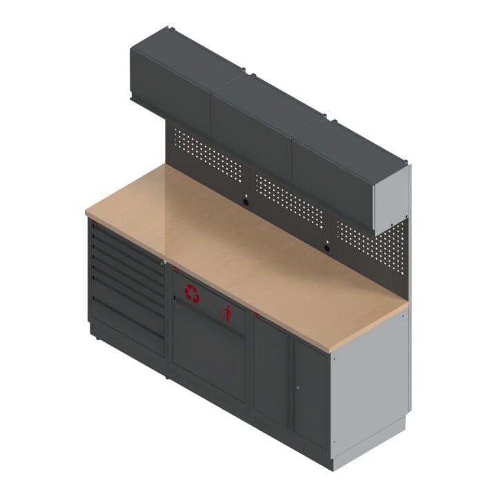 KRAFTWERK MOBILIO PRO Petit panneau perforé pour armoire haute