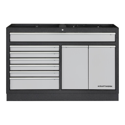 Kraftwerk Mobilio Schubaldenschrank 1360 mm 7 Schubladen 2 Auszüge